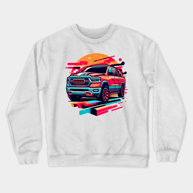 Dodge Ram 1500 Crewneck Sweatshirt by Vehicles-Art